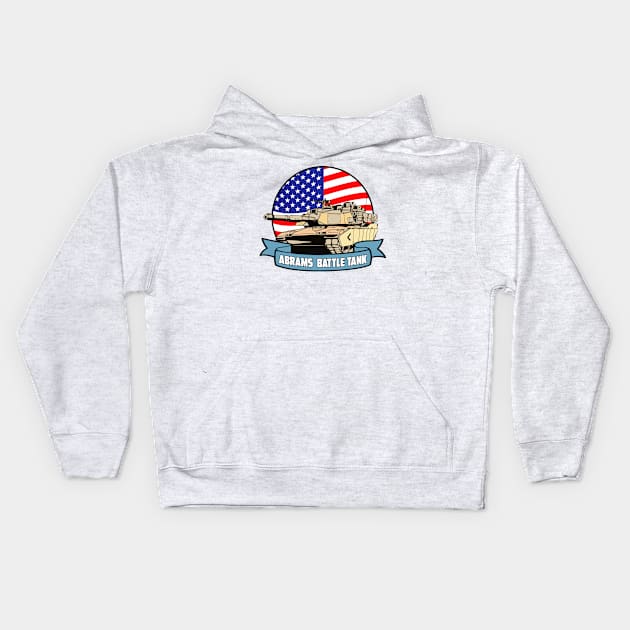 ABRAMS TANK Kids Hoodie by theanomalius_merch